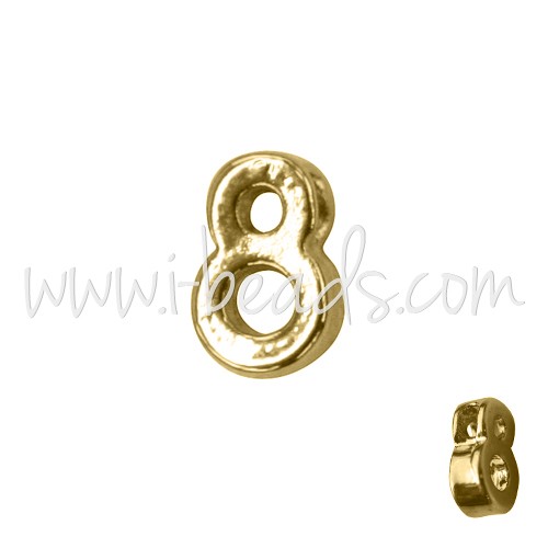 Buy Pearl figure 8 gold-plated 7x6mm (1)