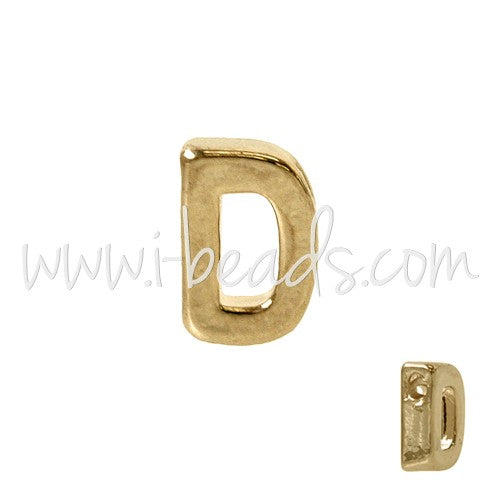Buy Pearl letter D gold-plated 7x6mm (1)