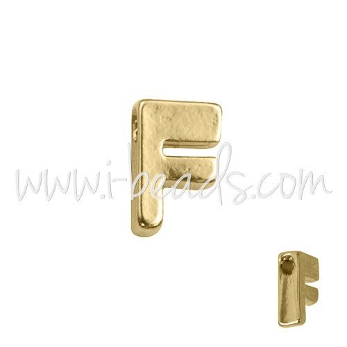 Buy Pearl Letter F Plated Gold 7x6mm (1)