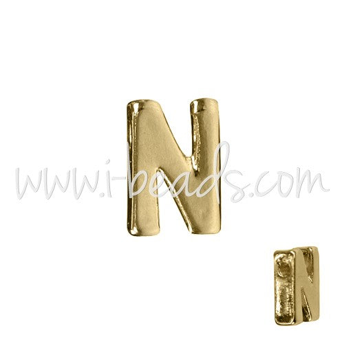 Buy Pearl letter N gold-plated 7x6mm (1)