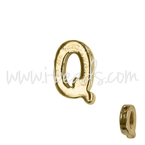 Buy Pearl Letter Q Plated Gold 7x6mm (1)