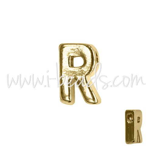 Buy Pearl Letter R Plated Gold 7x6mm (1)