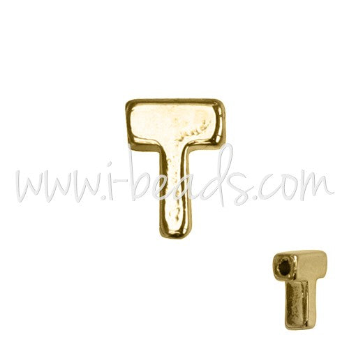 Buy Pearl letter T gold-plated 7x6mm (1)