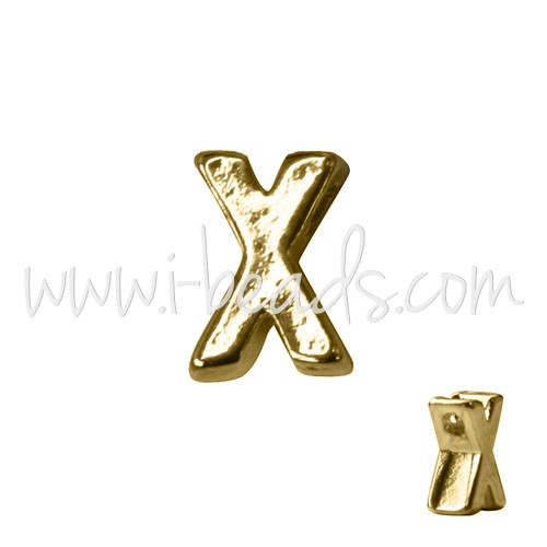 Buy Pearl Letter X Gold Plated 7x6mm (1)