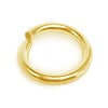Buy Gold-plated open rings 8.5x0.9mm (10)