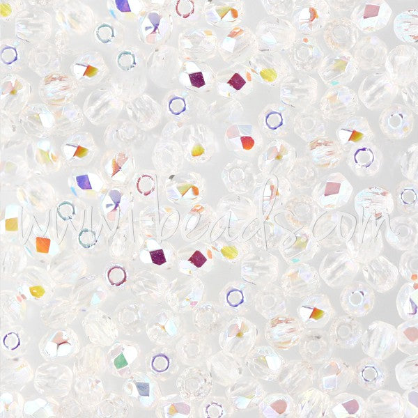 Creez avec Perles facettes de bohàÂ¨me crystal ab 3mm (50)