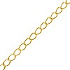 Buy Chain 2.5x5mm gold-finished metal (1m)