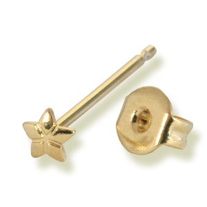 Buy Gold plated metal flower ears (2)