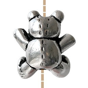 Buy Pearl teddy bear silver-plated metal aged 12.5mm (1)