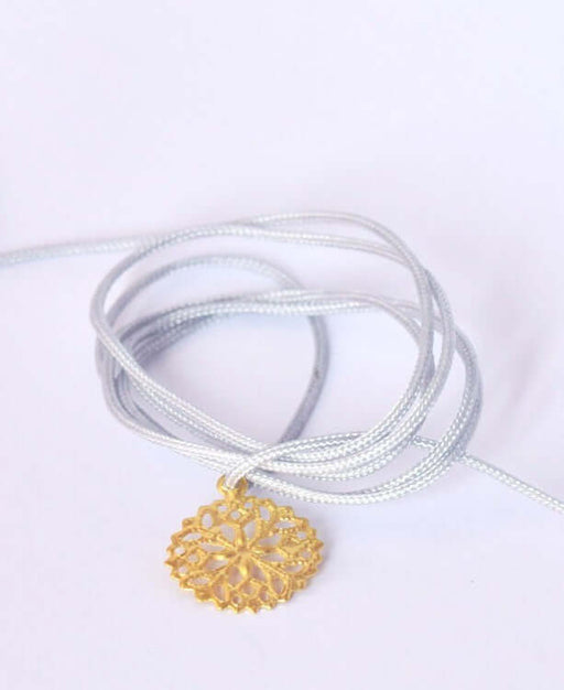 Buy 2 meters of pastel light grey cord in polyester 1 mm