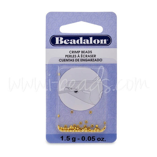 Buy Beads to crush gold metal 2mm, 1.5g (1)