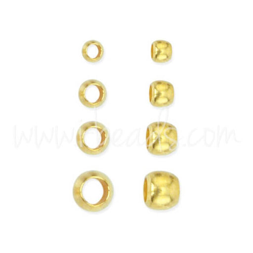 Buy Assortment beads to crush beadalon metal gold plated 600 pins (1)