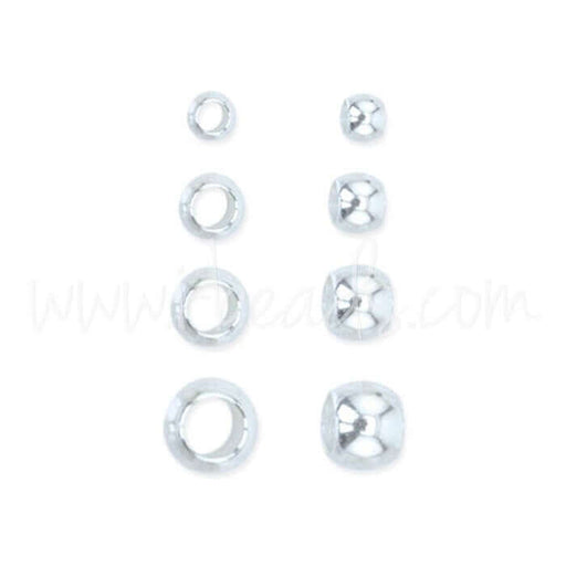 Buy Assortment beads to crush beadalon metal plated silver 600 pins (1)