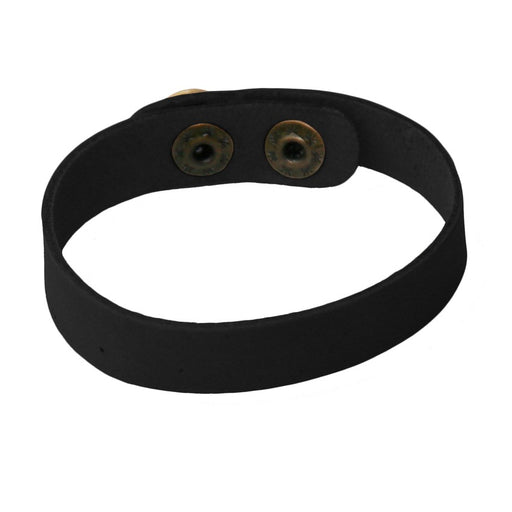 Acheter en gros Bracelet customiser cuir noir et fermoir en laiton (1)