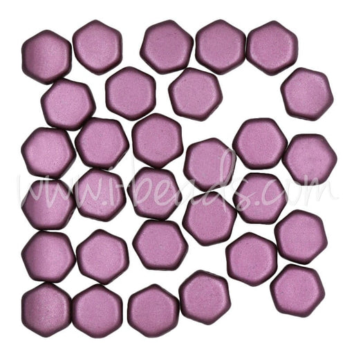 Buy Perles Honeycomb 6mm pastel burgundy (30)