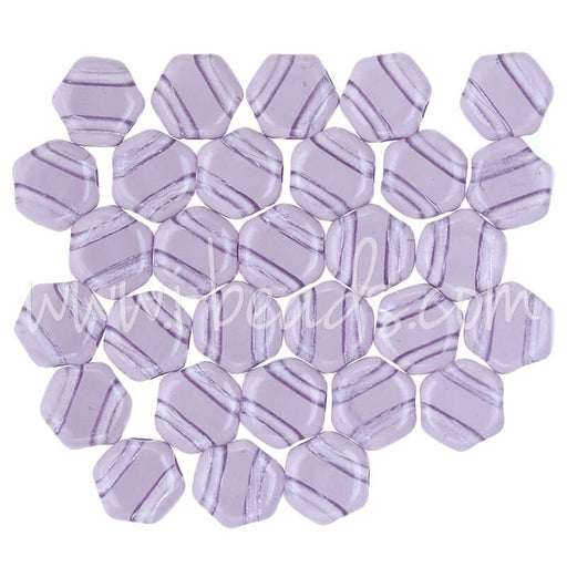 Acheter Perles Honeycomb 6mm tanzanite transparent (30)