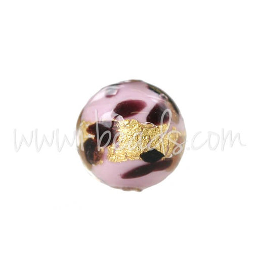 Buy Pearl of Murano Round Leopard Pink 6mm (1)