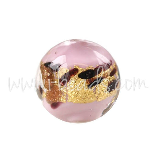 Buy Pearl of Murano Round Leopard Pink 8mm (1)