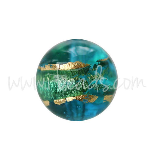 Buy Blue and 8mm Round Murano Pearl (1)