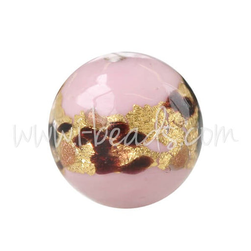 Buy Pearl of Murano Round Leopard Rose 10mm (1)