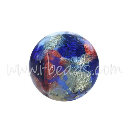 Buy Murano Pearl Multicolored Round Blue and 8mm (1)