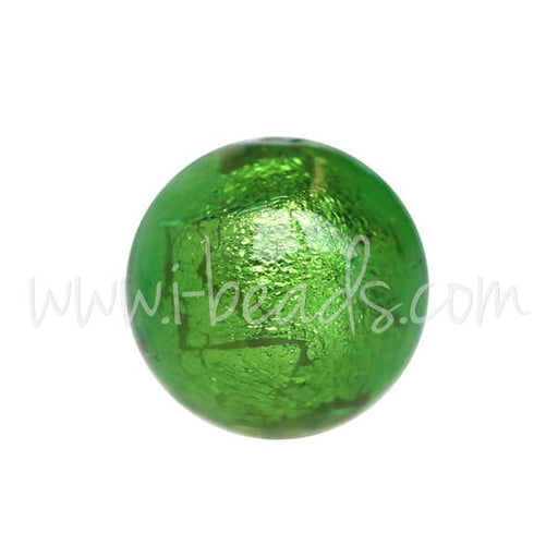 Buy Round Murano Pearl Green and 8mm Gold (1)