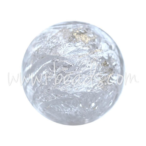 Buy Murano pearl round crystal and silver 12mm (1)