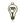 Retail Bronze bulb pendant charm - 18x29mm