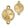 Retail Medallion Link for Crystal 1122 Rivoli 12mm Gold (1)