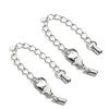 Buy clasp and its extension metal silver plated finish (2)