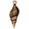 Buy Pendant Shell Metal Plated Gold Aged 25mm (1)