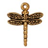 Buy Pendant Dragonfly Gold Plated Metal Aged 20mm (1)