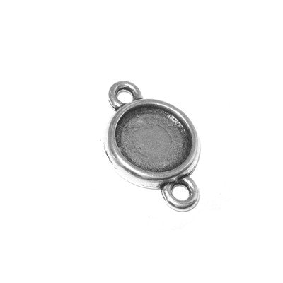 Vente Serti rond 2 anneaux plaqué argent 16mm (1)