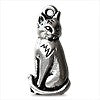 Buy Cat Seated Sitting Silver Plated Silver 10.5mm (1)