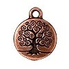 Buy Copper-plated metal tree pendant aged 18mm (1)