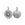 Beads wholesaler Silver-plated silver-plated Q charm pendant aged 11mm (1)