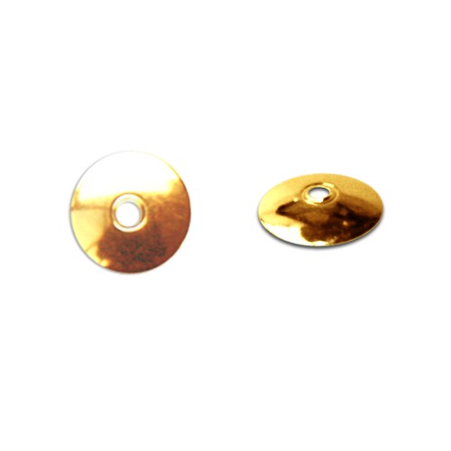 Buy 6mm gold plated metal shells (10)