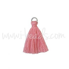 Acheter au détail mini pompon avec anneau rose 25mm (1)