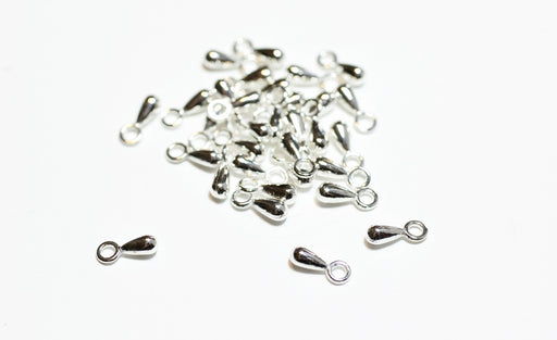Buy Beads Drops Silver Tears x10 - 3x7mm - Jewelry Appreasts