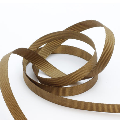 Buy large grain brown ribbon x10m - 6mm - sold per 10 metre piece