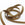Retail 1m brown coarse grain ribbon - 10mm - one metre piece