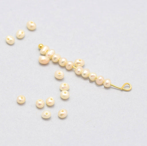 Buy X10 natural cultured beads 2-3 mm, hole: 0.8mm - for bracelet necklace jumper BO finish charm ...