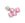 Retail 5 Beads Rhinestones Rectangles Light pink 10x8x4.5 mm Hole 1 mm sewing or paste - acrylic rhinestones