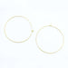 Acheter en gros 2 paires de créoles dorées 45x0,8 mm sans Nickel boucles d'oreilles vendues par 2 paires (x4 unités)
