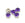 Beads wholesaler 5 purple round rhinestone beads set 8x8x6 mm, Hole: 1 to 1.5 mm to sew or paste - Acrylic Strass