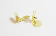 Acheter en gros boucles d'oreilles clips dorées 22mm supports boucles d'oreilles vendues par paire (2 unités)