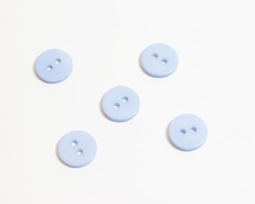Buy x5 fancy light blue buttons - 11mm - sewing