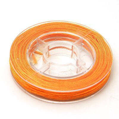 Buy Nylon braided cord - 0.8mm - Orange - 8m coil (1)