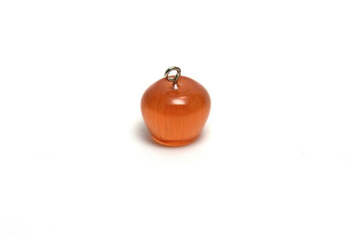 Buy 15x14 mm orange apple pendant, Hole: 2 mm