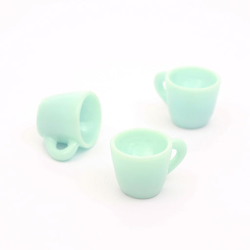 Buy pendants x3 mugs 18mm coffee cups, sky blue, batch of 3 charms